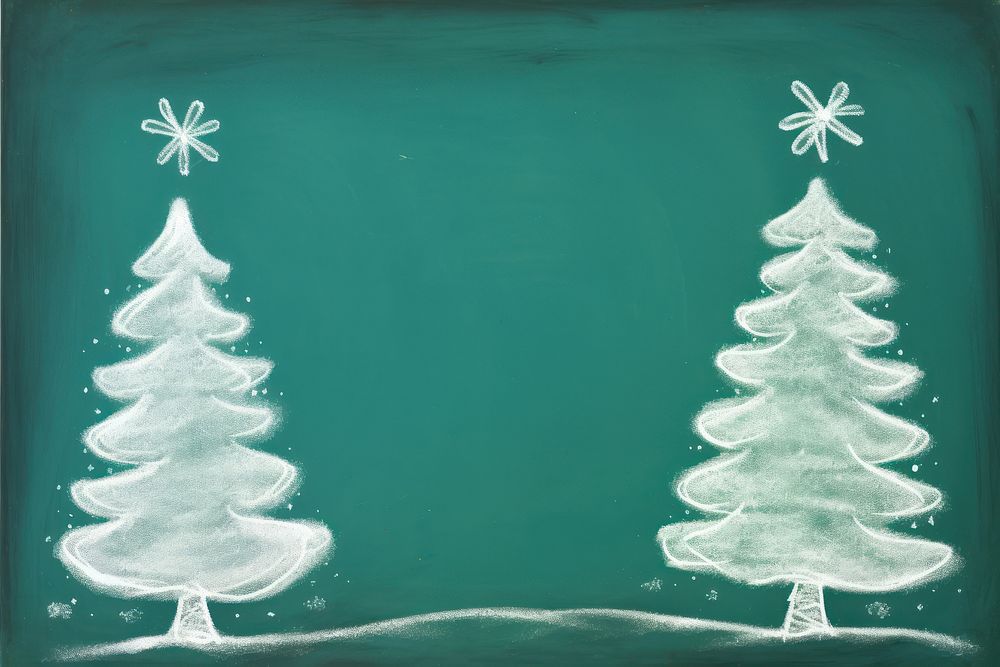 Winter blackboard christmas sketch. AI generated Image by rawpixel.