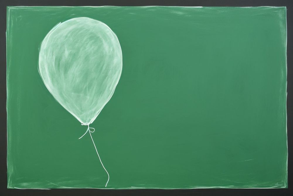 Balloon blackboard sketch chalk. AI generated Image by rawpixel.