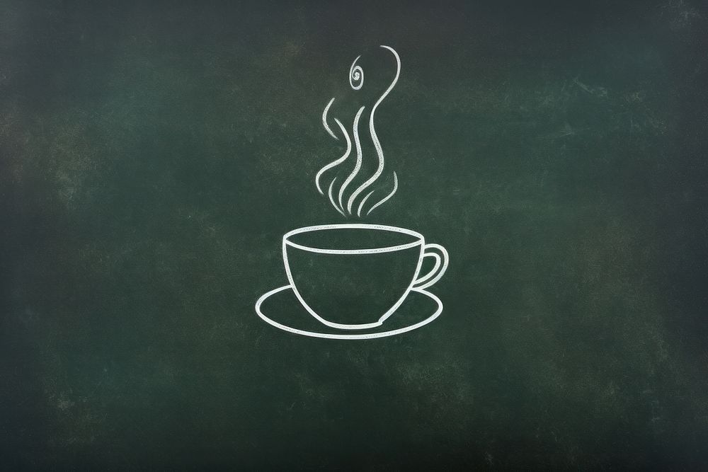 Coffee blackboard chalk drink. AI generated Image by rawpixel.