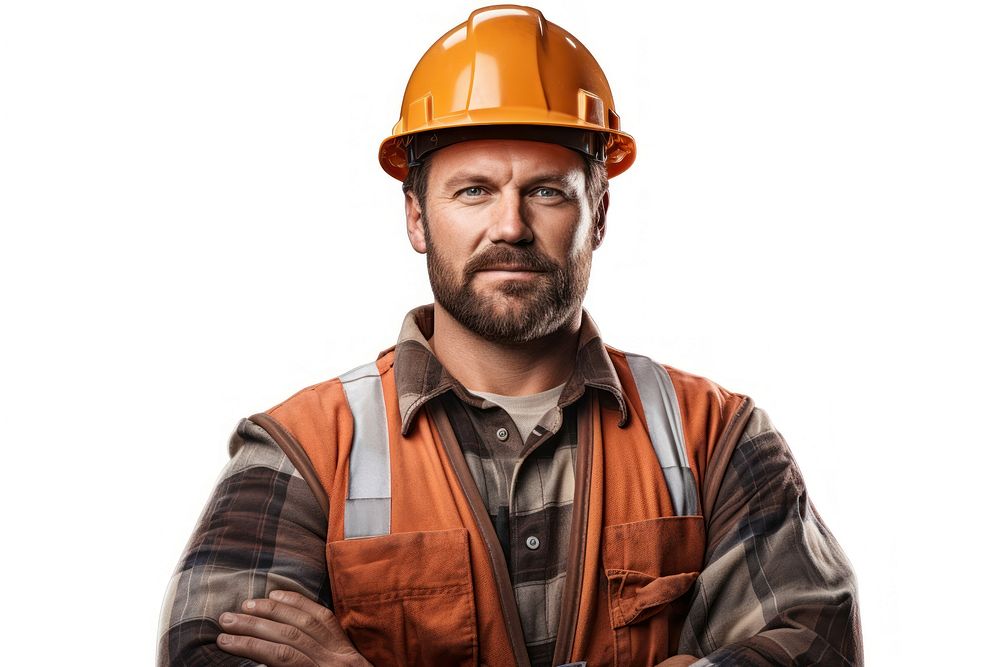 Construction industry worker hardhat helmet construction industry. AI generated Image by rawpixel.
