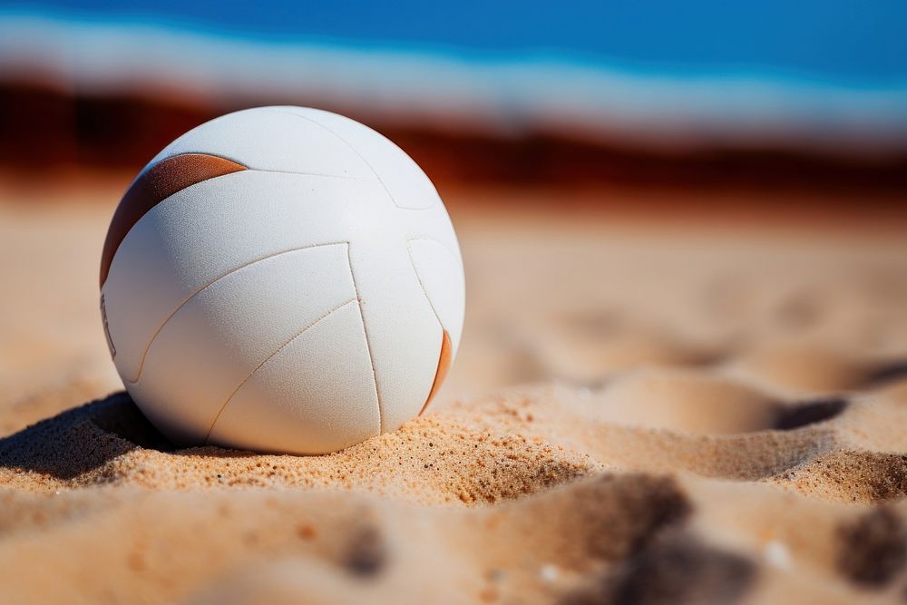 White Volleyball volleyball sports football. AI generated Image by rawpixel.