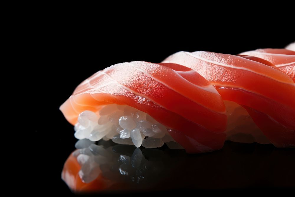 Sushi seafood salmon rice. AI generated Image by rawpixel.