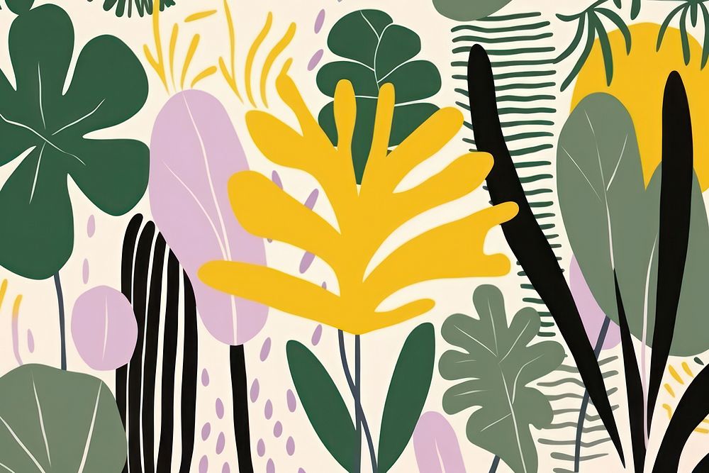 Abstract jungle backgrounds pattern nature. AI generated Image by rawpixel.