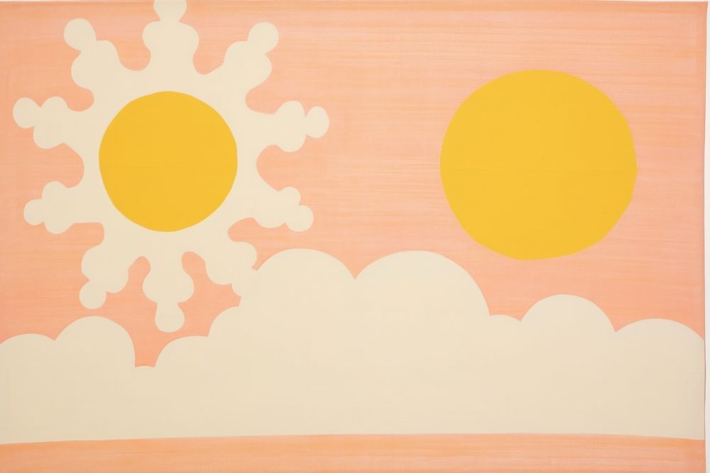 Backgrounds cloud art sun. AI generated Image by rawpixel.
