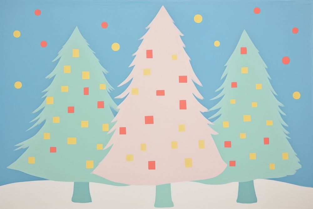 Snow and christmas tree backgrounds celebration creativity. AI generated Image by rawpixel.