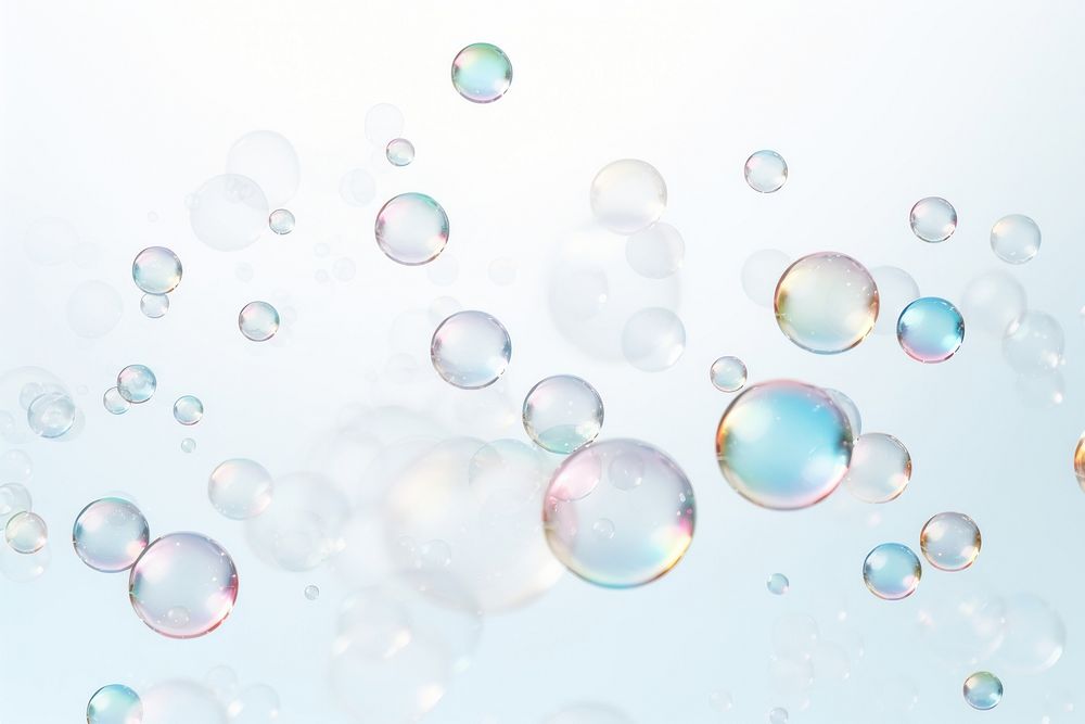 Soap bubbles blowing backgrounds transparent lightweight. AI generated Image by rawpixel.