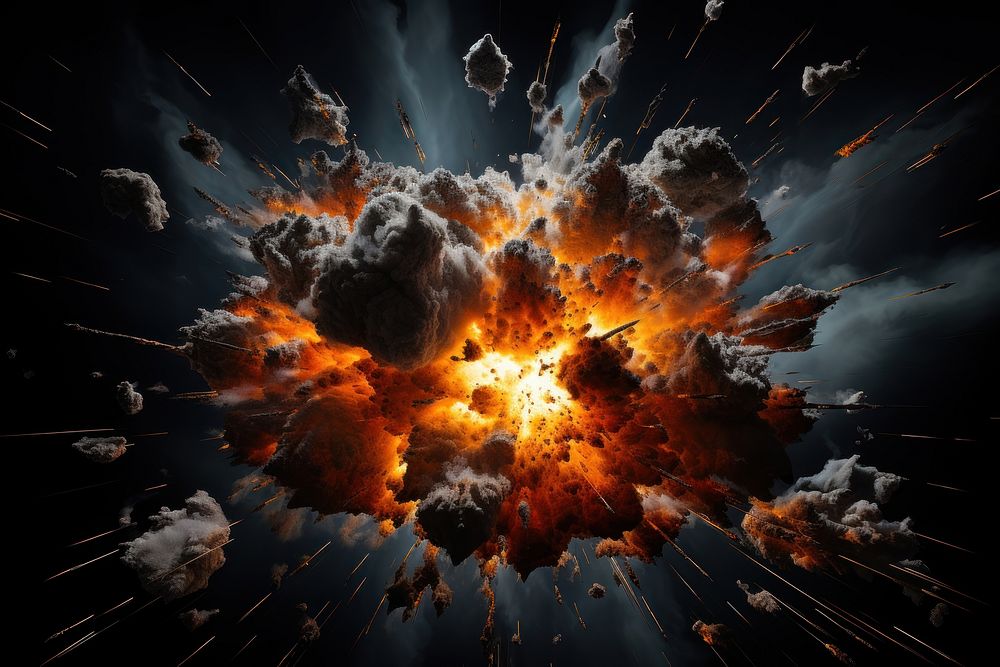 Dramatic explosion backgrounds outdoors fire. AI generated Image by rawpixel.