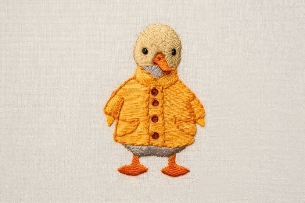 Duck wears a sweater textile animal bird. AI generated Image by rawpixel.