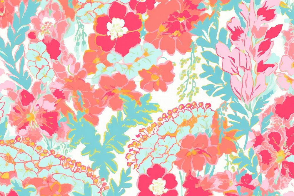 Flower pattern art backgrounds creativity. AI generated Image by rawpixel.