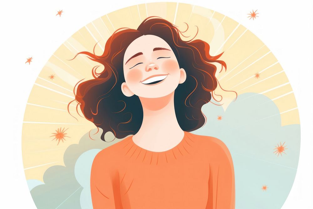 Woman portrait adult happy. AI generated Image by rawpixel.