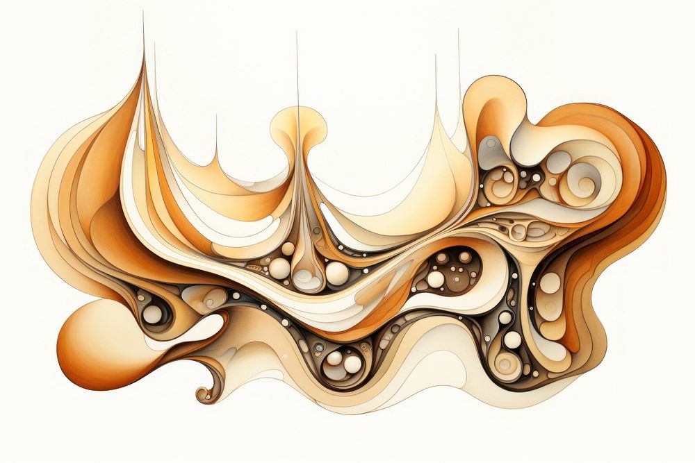 Abstract shape backgrounds pattern drawing. AI generated Image by rawpixel.