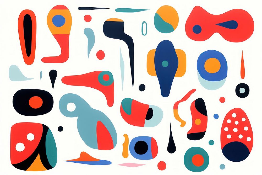 Abstract shapes backgrounds painting pattern. AI generated Image by rawpixel.