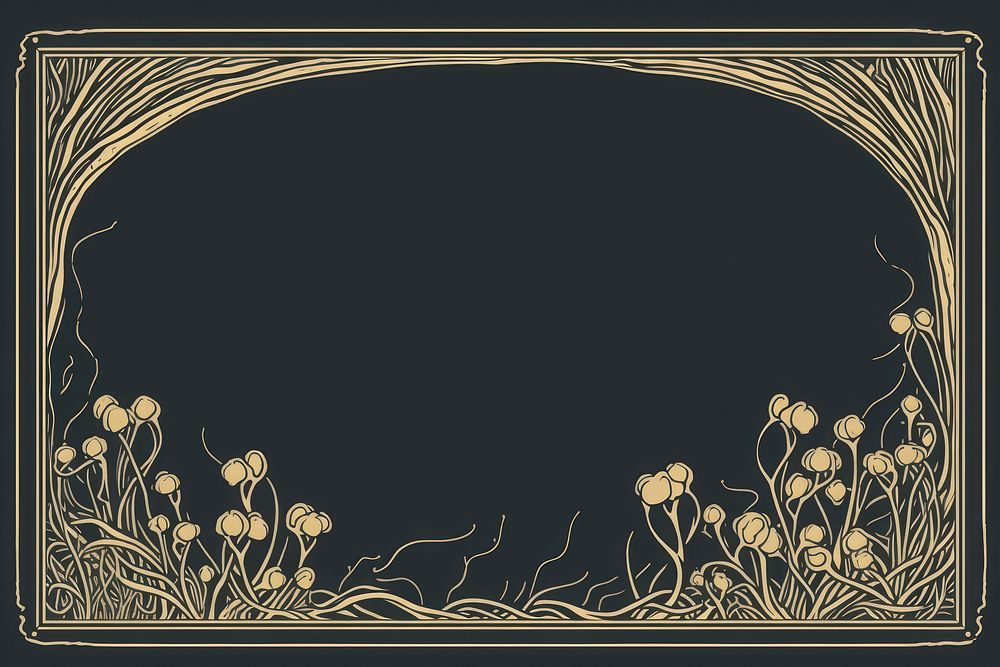 Frame with nature backgrounds blackboard pattern. AI generated Image by rawpixel.