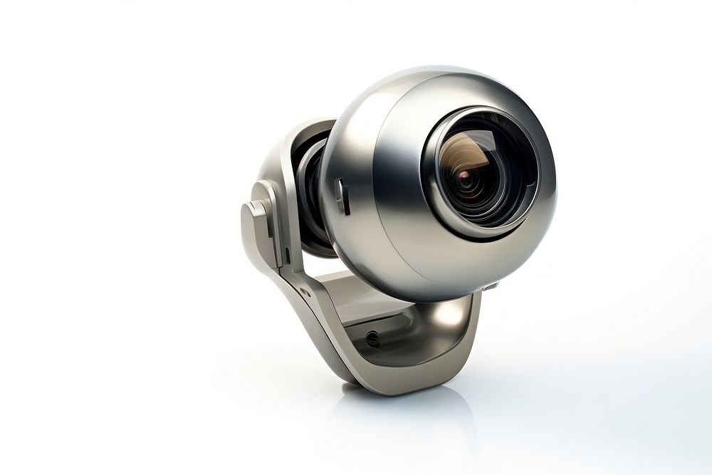 Internet webcam camera white background surveillance. AI generated Image by rawpixel.