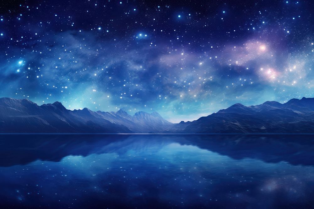 Milky way landscape outdoors galaxy. AI generated Image by rawpixel.