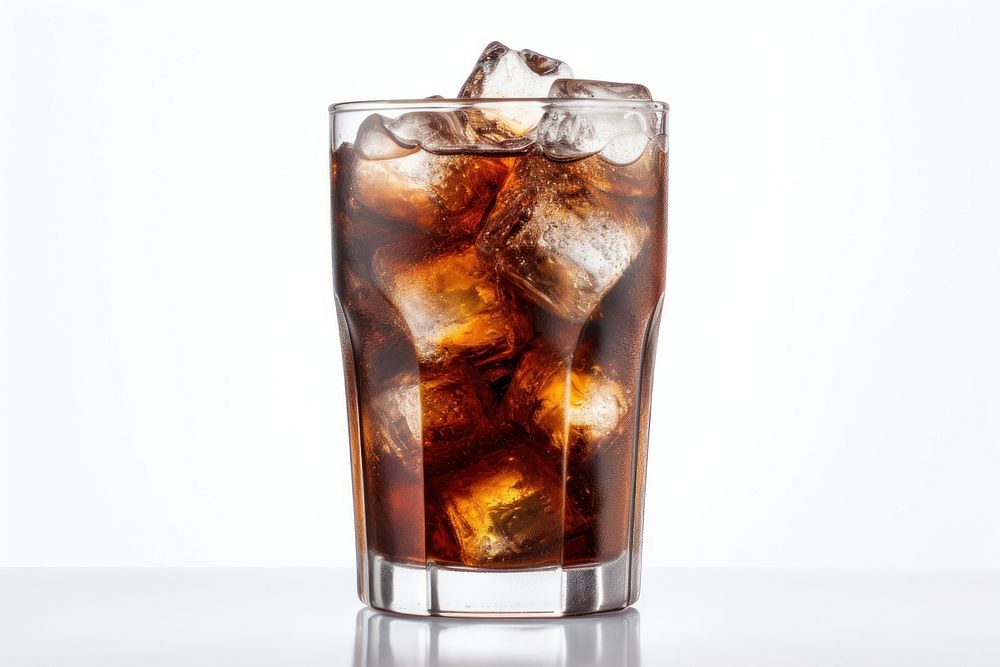 Cola glass cocktail drink. AI generated Image by rawpixel.