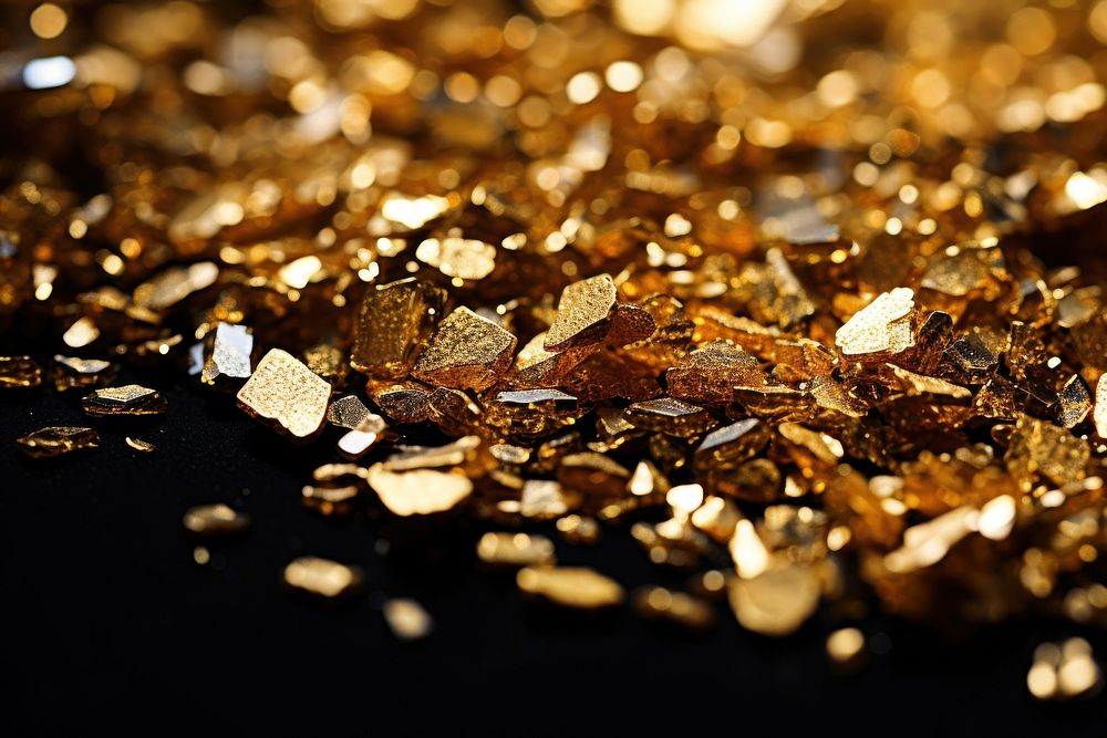 Gold glitter backgrounds jewelry macro photography. AI generated Image by rawpixel.