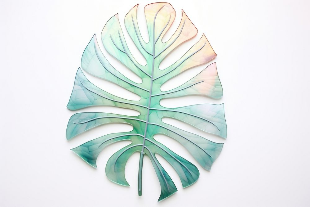 Monstera leaf art nature plant. AI generated Image by rawpixel.