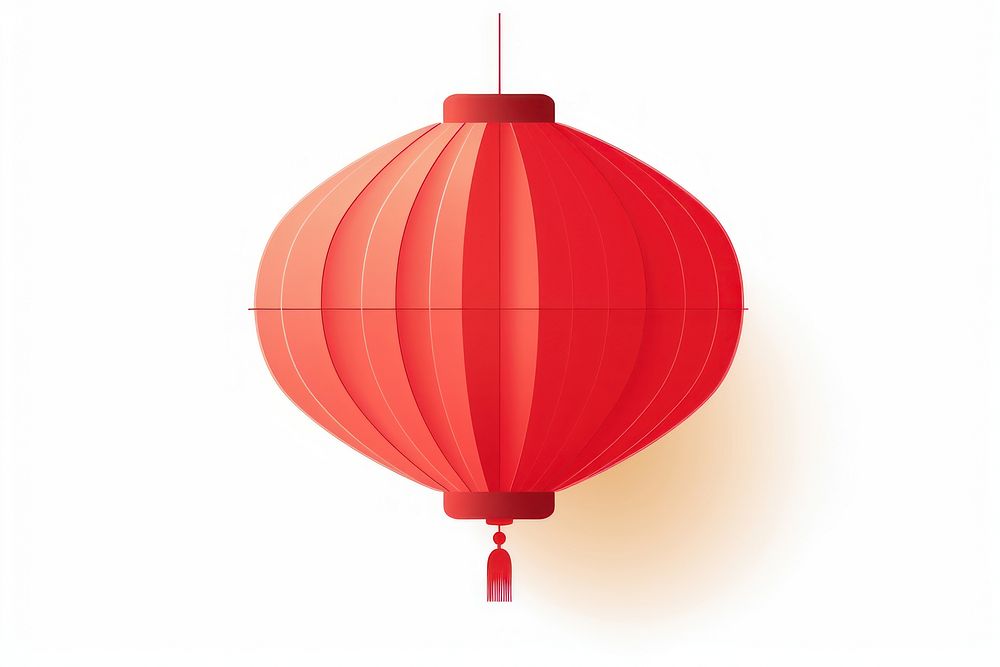 Chinese paper lantern balloon white background transportation. AI generated Image by rawpixel.
