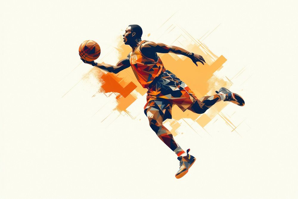 Basketball sports adult determination. AI generated Image by rawpixel.