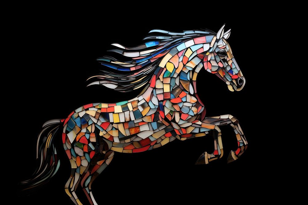 Horse art animal mammal. AI generated Image by rawpixel.