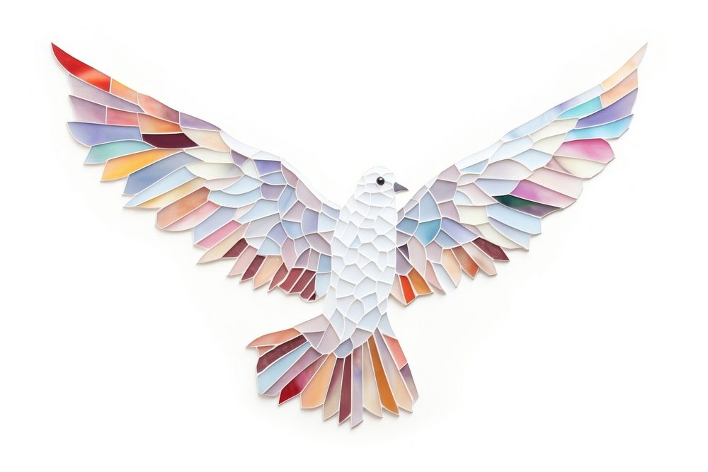 White dove art animal bird. AI generated Image by rawpixel.