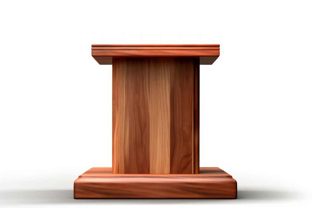 Modern wood podium architecture furniture letterbox. AI generated Image by rawpixel.