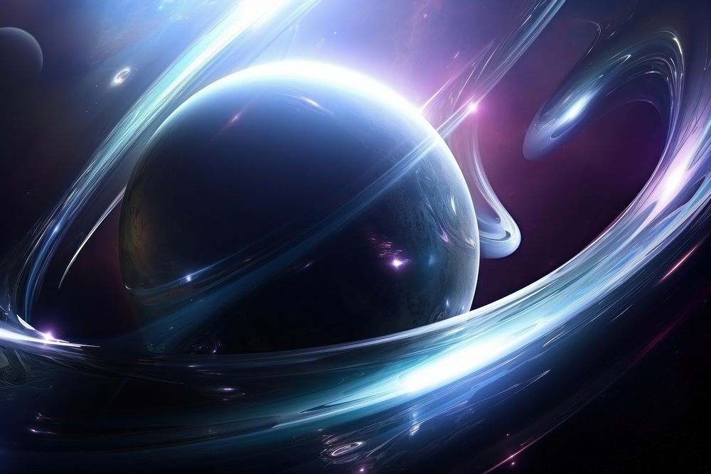 Planet in galaxy space astronomy universe. AI generated Image by rawpixel.