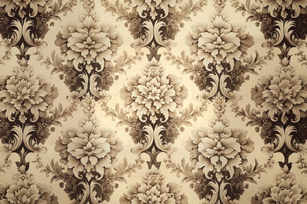 Old wallpaper pattern backgrounds texture. Premium Photo Illustration