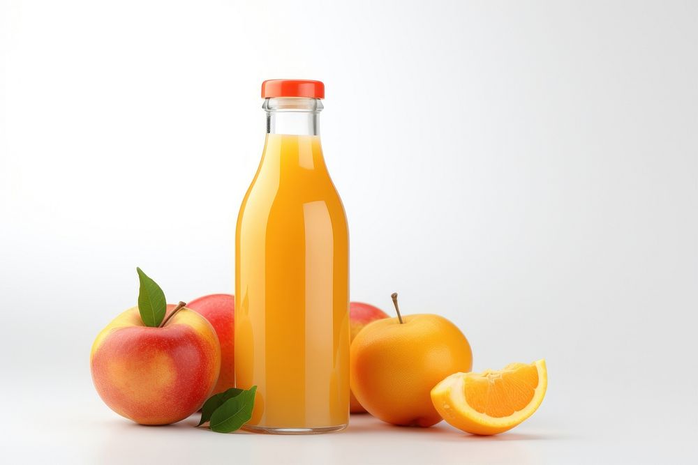 Orange juice bottle fruit drink. AI generated Image by rawpixel.