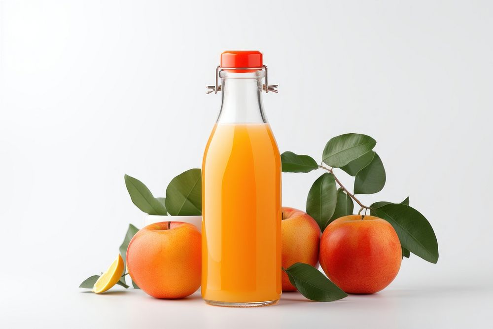 Orange juice grapefruit bottle drink. AI generated Image by rawpixel.