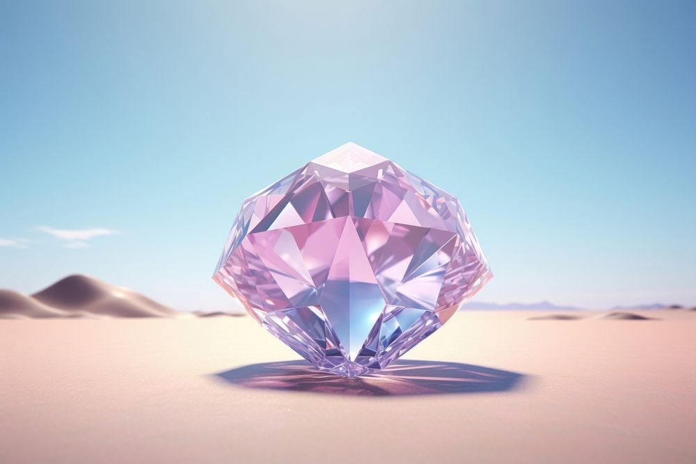Pastel Diamond diamond jewelry accessories. AI generated Image by rawpixel.