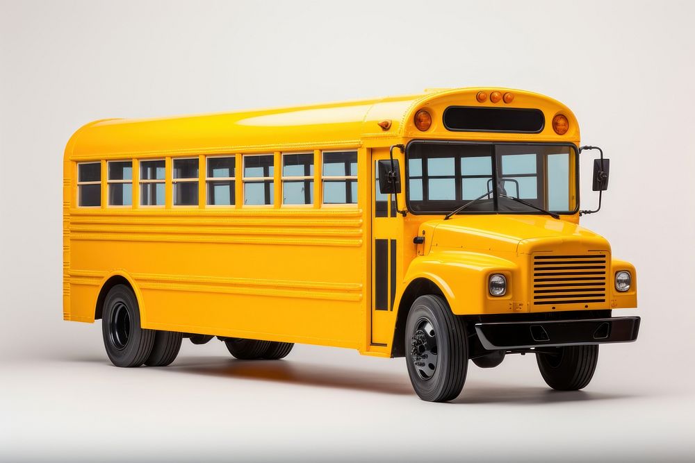 School bus vehicle transportation architecture. AI generated Image by rawpixel.