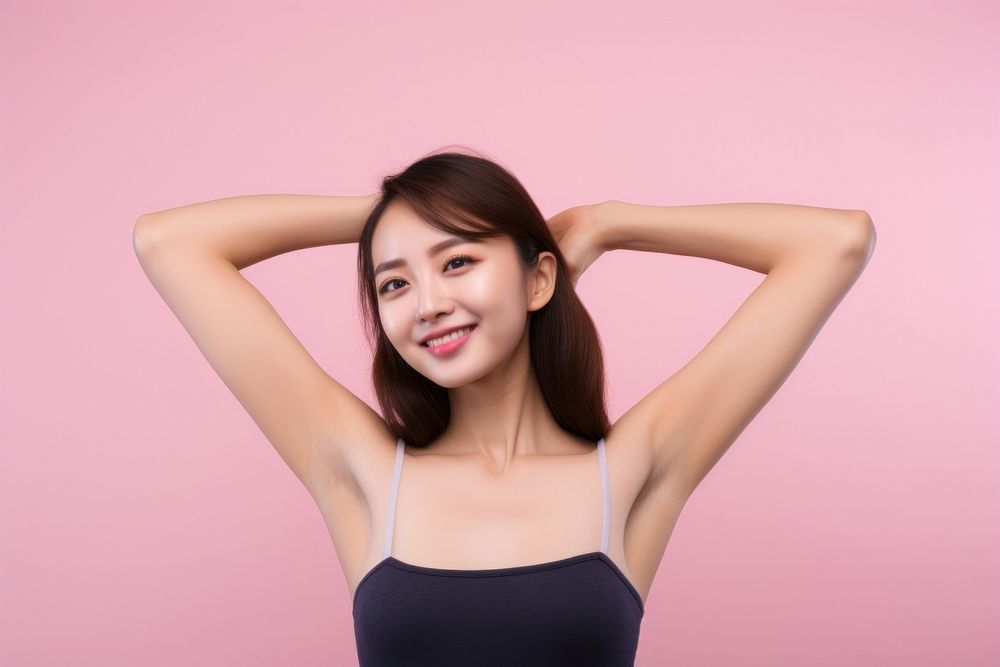 Asian girl portrait adult smile. AI generated Image by rawpixel.