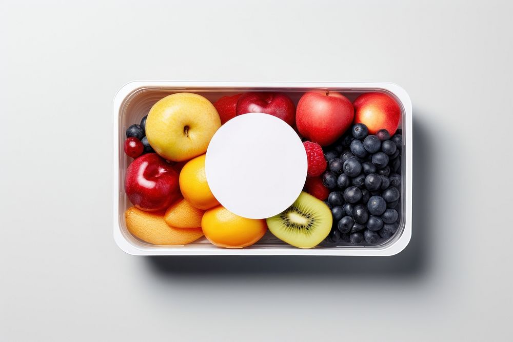 Blank white label fruit blueberry lunch. AI generated Image by rawpixel.