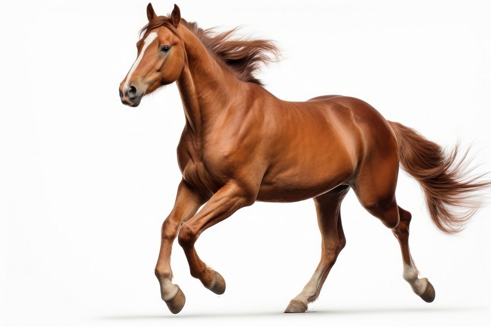 Horse run horse mammal animal. AI generated Image by rawpixel.