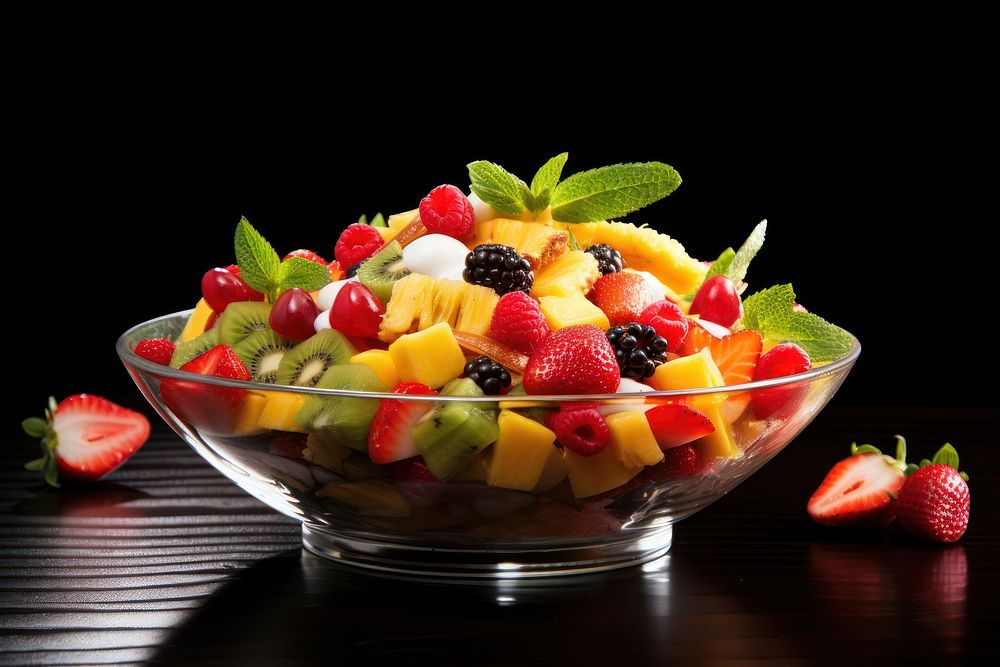 Fruit Salad fruit salad berry. AI generated Image by rawpixel.
