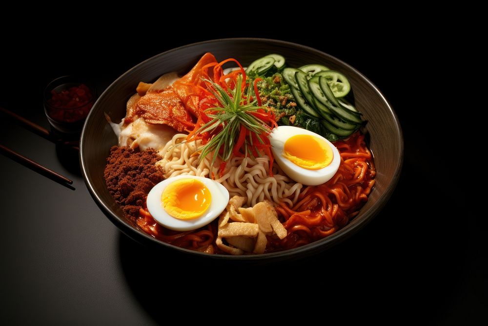 Ramyeon food meal soup. AI generated Image by rawpixel.