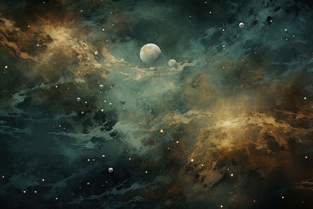 Planets and galaxies astronomy universe outdoors. AI generated Image by rawpixel.