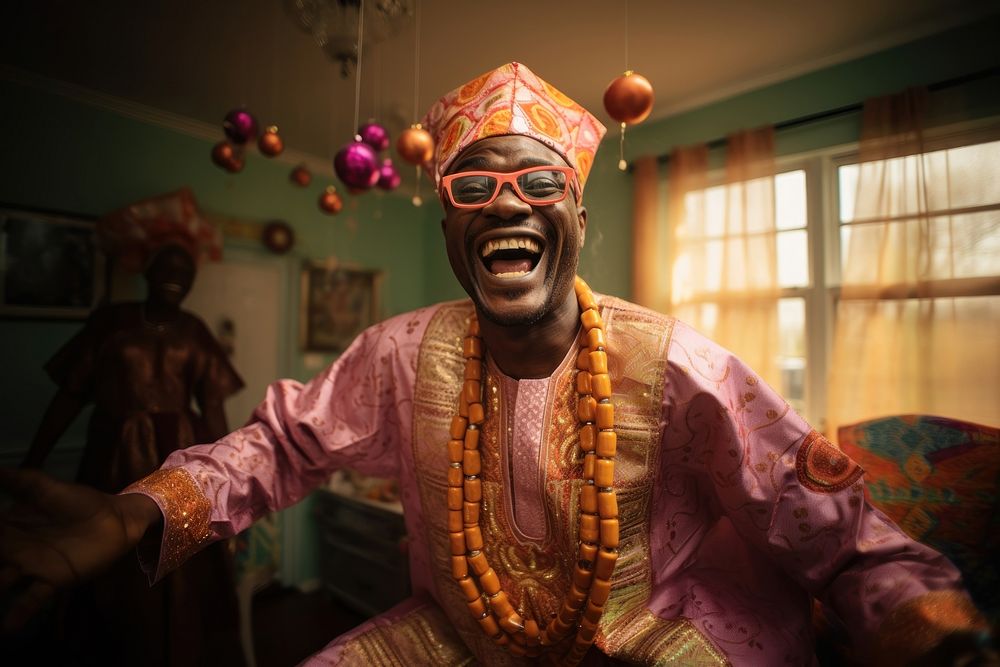 Nigerian man tradition portrait adult. AI generated Image by rawpixel.