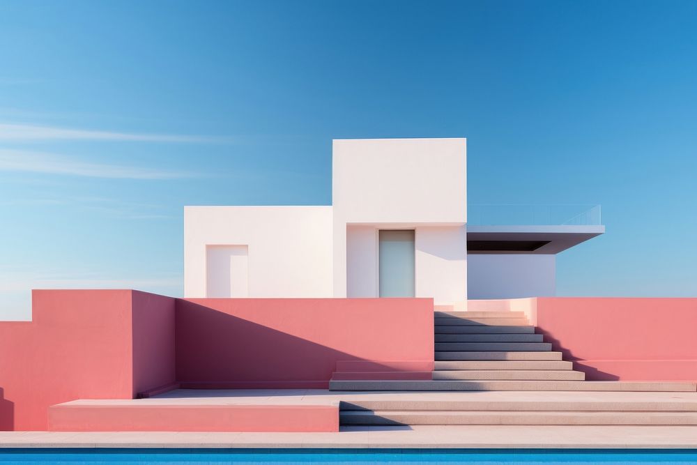 Real estate architecture staircase building. AI generated Image by rawpixel.