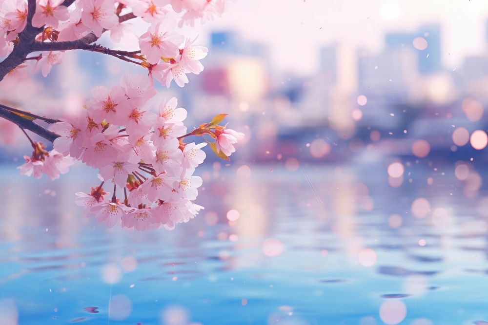 Sakura blossom outdoors flower. AI generated Image by rawpixel.