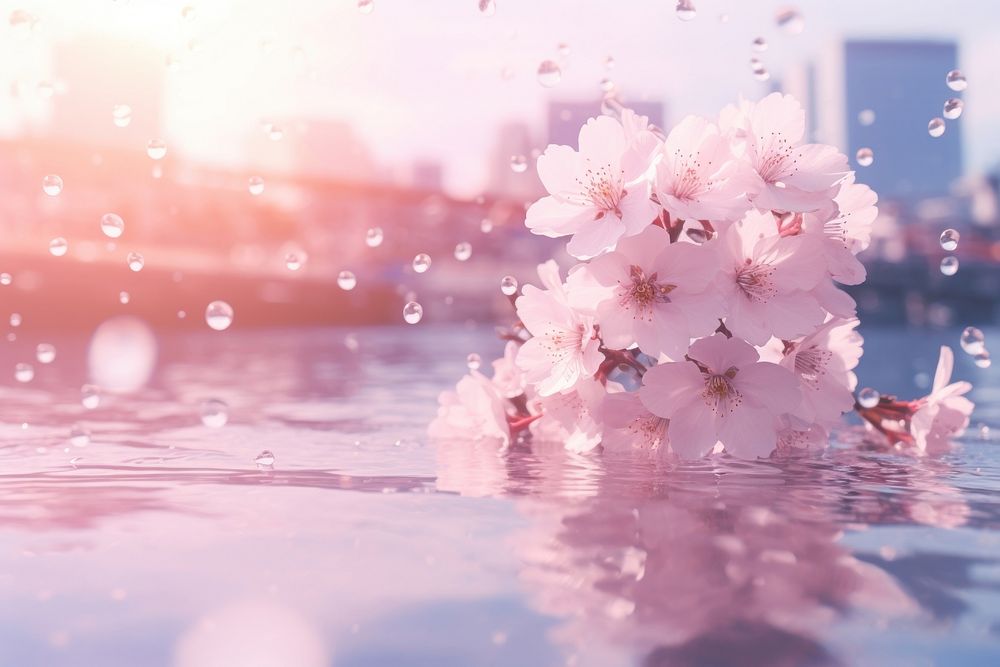 Sakura blossom outdoors flower. AI generated Image by rawpixel.
