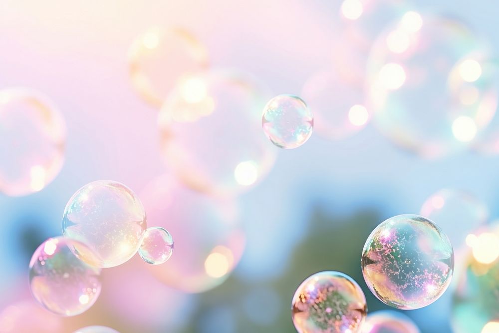 Soap bubbles blowing backgrounds sphere transparent. AI generated Image by rawpixel.