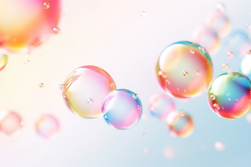 Soap bubbles backgrounds blowing sphere. AI generated Image by rawpixel.