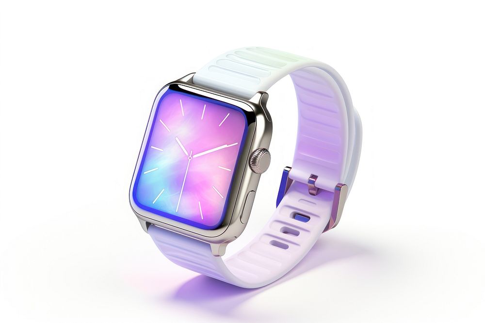 Smart watch wristwatch white background technology. AI generated Image by rawpixel.
