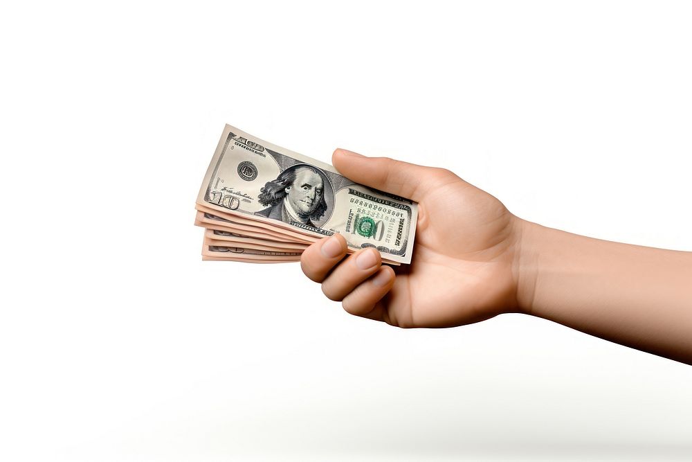 Money holding dollar paper. AI generated Image by rawpixel.