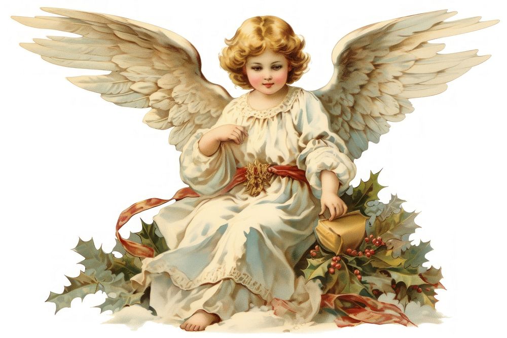 Christmas angle angel art representation. AI generated Image by rawpixel.
