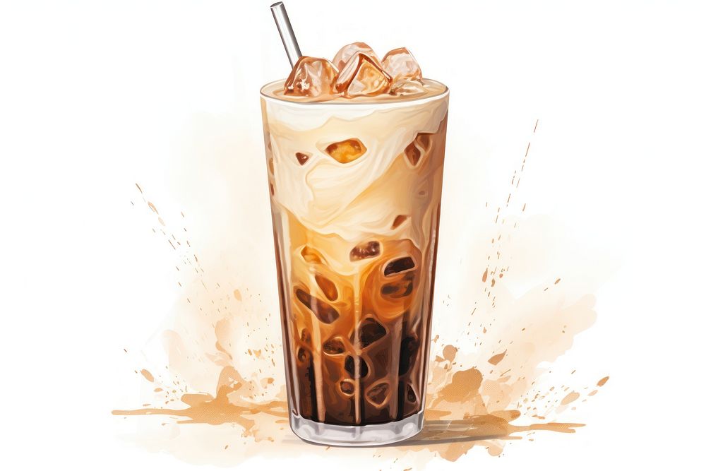 Latte dessert drink food. AI generated Image by rawpixel.