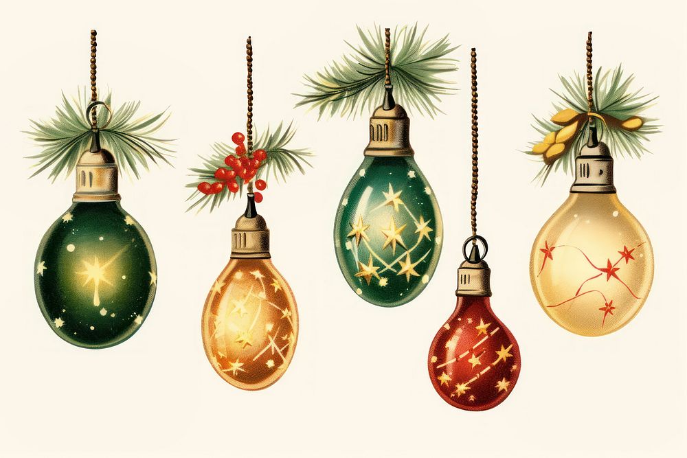Christmas light lightbulb christmas lights illuminated. AI generated Image by rawpixel.
